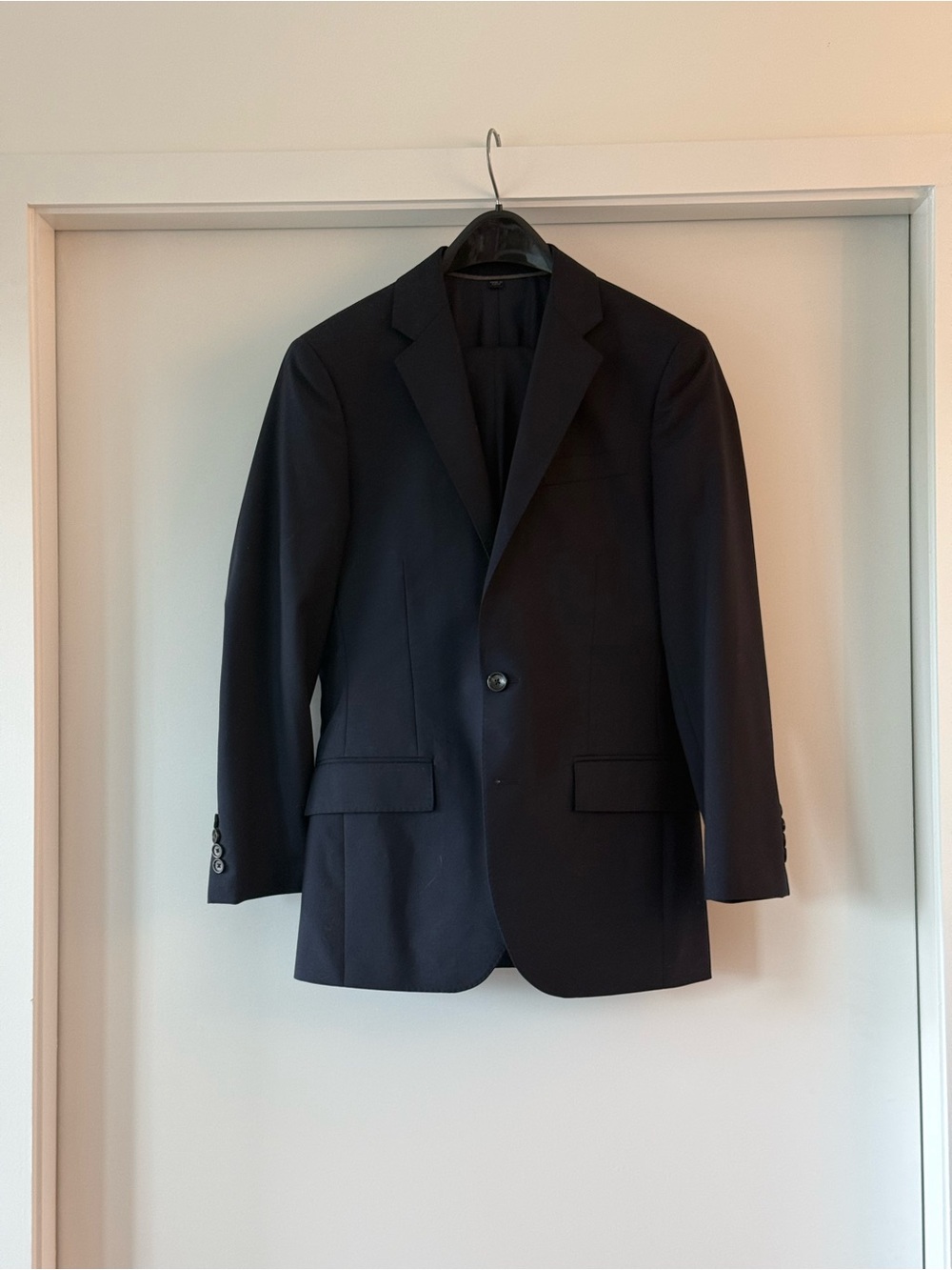 Ludlow slim fit Italian wool suit - Navy Blue 34S